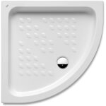 Roca - receveur de douche d'angle en porcelaine italia dimensions : 800x800 mm