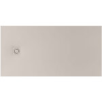 Roca - receveur de douche extra plat en stonex� terran - n + grille twist - 1000x800mm - beige