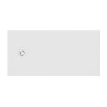 Roca - receveur de douche extra plat en stonex� terran - n + grille twist - 1400x900mm - blanc
