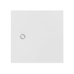 Roca - receveur de douche extra plat en stonex� 'terran - n' + grille 'twist' - 900x900mm - blanc