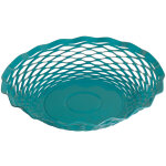 Roger orfvre - corbeille  pain bleu canard 24. 5 cm