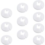 Roleader - 10 pices colliers de tuyau de radiateur couvercle blanc solide pipe plastique dcoration ...