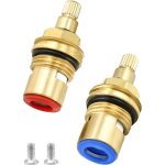 Roleader - 2 pices tte a disques cramique, laiton cartouches pour robinet, cartouche de robinet, g1 ...