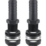 Roleader - 2pcs trop plein cuve, 25mm passe paroi cuve raccord male leakproof hose pour citernes raccord ...