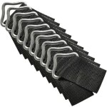 Boucle triangle trampoline, 10pcs anneaux triangle boucle v - rings, haute rsistance  l'rosion boucle ...