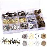 Roleader - fermoir magn�tique bouton, 40sets fermoir magn�tique rivet bouton 18mm circulaire pression ...