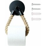 Porte - papier rouleau corde chanvre, porte - rouleau papier toilette, porte - mouchoir vintage, porte ...