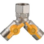 Roleader - rechange valve g 1 / 2 raccord y laiton vanne 3 voies en douchette adaptateur robinet d'arr�t ...