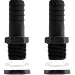 Roleader - trop plein cuve 25mm passe paroi cuve eau 1000l raccord male pour citernes de pluie passages ...