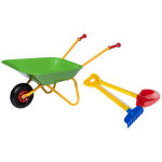 Rolly toys - brouette avec pelle et râteau, brouette en métal pour enfants Rolly toys - brouette avec pelle et râteau, brouette en métal pour enfants