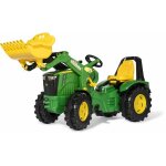 Rolly toys - tracteur  pdales premium john deere 8400r avec chargeur frontal, pneus silencieux