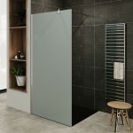 Saniverre ? paroi de douche � l'italienne en verre de s�curit� esg 10 mm opaque ? hauteur 200 cm ? largeur ...