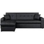 Roman canape dangle reversible convertible 3 places + coffre de rangement - simili noir - contemporain ...