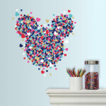 Roommates - stickers géant mickey mouse coeur disney 43x44 cm Roommates - stickers géant mickey mouse coeur disney 43x44 cm