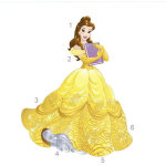 Roommates - stickers princesse belle disney