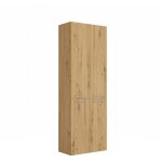 Rory - armoire de salle de bain avec panier - dimensions 174x60x30 - meuble de rangement salle de bain ...