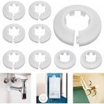 Rosace radiateur cache tuyau pour radiateur chauffage plomberie couvercle de trou mural sol, 10 pcs (cache ...