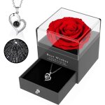 Rose ternelle - cadeau fte des mres, anniversaire, saint valentin - rose rouge - cadeau romantique ...