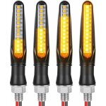 Rosemary - clignotants led pour moto, 4 clignotants universels �tanches pour moto, clignotants fluides ...