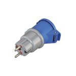Rosi - electraline - adaptateur m�le 16a vers femelle iec 16a 2p + t 250v