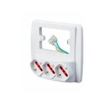 Rosi - multiprise murale intelligente emilia 3 prises schuko bipass rs - 94132