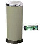 Rossignol - poubelle de cuisine  pdale 30l et 10 sacs poubelle 50l - bomba