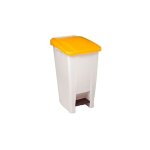 Rossignol - poubelle 60 litres rectangle à pédales jaune Rossignol - poubelle 60 litres rectangle à pédales jaune