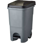 Rossignol - poubelle mobile � p�dale id�al pour le tri 60l - rouly