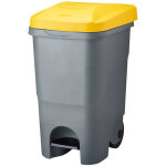 Rossignol - poubelle mobile � p�dale id�al pour le tri 60l - rouly
