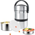 Rosvola 1, 8 l r�cipient isotherme en acier inoxydable, bo�te isotherme avec isolation thermique et joint ...