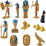 Jeffergarden 12 pi�ces mod�les d'egypte antique, ensemble de mini figurines �gyptiennes, figurines d'egypte ...