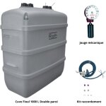 Roth - kit cuve fioul 1000 l double paroi + kit aspiration + jauge