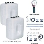 Roth - kit cuve fioul 500 l x 2 + kit aspiration + jauge + kit jumelage