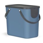 Rotho albula blue - conteneur de tri slectif - 25l