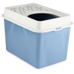Maison de toilette top 50l - bleu (pp recycl�) - 57, 2 x 39, 3 x 40, 4 cm