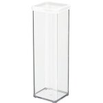 Rotho bo�te rotho plastique, l. 10 x p. 10 x h. 28. 5 cm, 2 l, transparent / blanc
