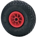 Roue anticrevaison avec noyau polyamix et axe lisse, charge maximale. 100 kg, ø 26 cm Roue anticrevaison avec noyau polyamix et axe lisse, charge maximale. 100 kg, ø 26 cm