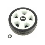 Roue avant gauche d=140 cl111054107 - tondeuse a gazon mac allister