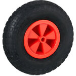 Relaxdays - roue de brouette 3. 50 - 6, caoutchouc, jante en plastique, rechange pour chariot, jusqu' ...