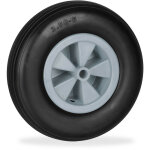 Relaxdays - roue de brouette 3. 50 - 6, caoutchouc, jante en plastique, rechange, increvable, 100 kg ...
