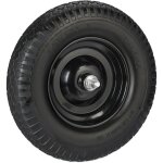 Relaxdays - roue de brouette 4. 00 - 8, caoutchouc, avec axe, rechange diable, robuste, charge max. de ...