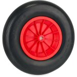 Relaxdays - roue de brouette 4. 80 / 4. 00 - 8, pneu en caoutchouc, jante plastique, charge max. 100 ...