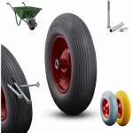 Arebos roue de secours en caoutchouc plein pu 390 mm roue secours pour brouette