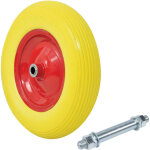 Oxeo - roue de brouette increvable avec 1 axe 20mm - diamètre 385mm - charge max 150 kg - jante acier ... Oxeo - roue de brouette increvable avec 1 axe 20mm - diamètre 385mm - charge max 150 kg - jante acier ...