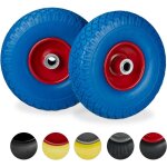 Relaxdays - roue de diable, 2x roue de brouette caoutchouc, pour axe de 20 mm, 3. 00 - 4', 260 x 85 mm, ... Relaxdays - roue de diable, 2x roue de brouette caoutchouc, pour axe de 20 mm, 3. 00 - 4', 260 x 85 mm, ...