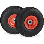 Relaxdays - roue de diable set de 2 en caoutchouc 260x85, roue en caoutchouc, 16 mm, 4. 1 / 3. 5 - 4 ... Relaxdays - roue de diable set de 2 en caoutchouc 260x85, roue en caoutchouc, 16 mm, 4. 1 / 3. 5 - 4 ...