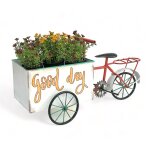 Roue  fleurs pour jardin mtal debout vlo blanc rouge 96529 vlo  plantes vlo dcoratif support  ...