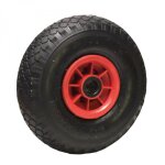 Roue gonflable pour chariot 26 x 8. 5 cm - axe 25 mm - linxor