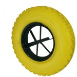 Roue increvable pour brouette 38 x 9 cm - axe 20 mm - axe 20 mm - linxor