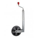 Roue jockey al ko plus jante plastique 48 mm pneu caoutchouc plein 215 x 65 mm 150 kg